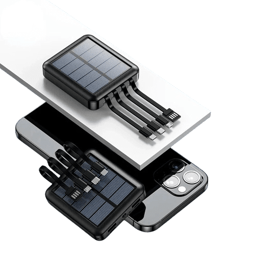 Mini batterie solaire portable 4 en 1, 20000mAh
