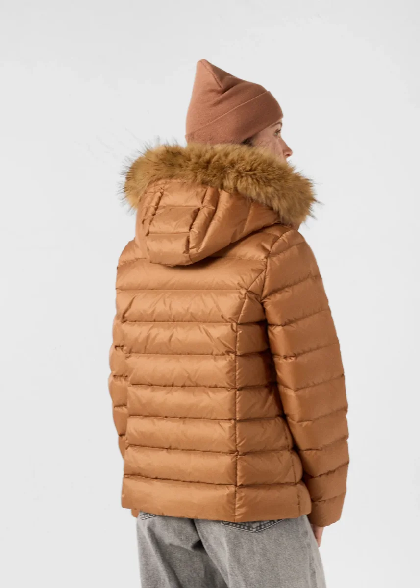Doudoune à capuche Grand Froid Sucre roux Luxe – Image 5
