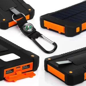 Banque  solaire portable avec boussole 80000mAh