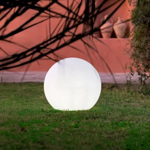 Boule lumineuse rechargeable USB et solaire BULY - RGB+CCT télécommandable - Extérieur et Intérieur