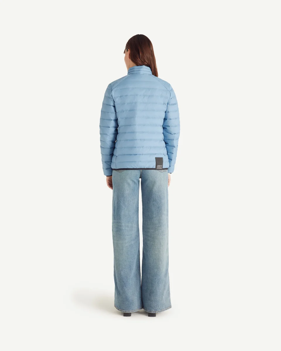 Doudoune légère avec détails en denim Bleu délavé Flight WNW JOTT x DENHAM – Image 4