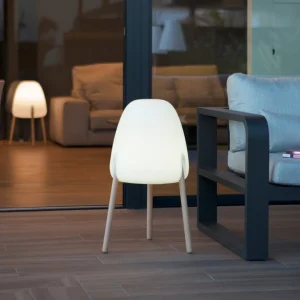 Lampe design solaire ROCKET - Éclairage blanc et multicolore réglable - Éxtérieur et Intérieur